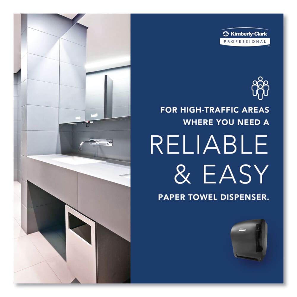 Lev-R-Matic Roll Towel Dispenser, 13.3 x 9.8 x 13.5, Smoke - Image 8