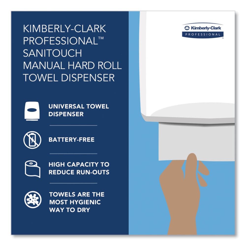 Sanitouch Hard Roll Towel Disp, 12.63 x 10.2 x 16.13, Smoke - Image 9