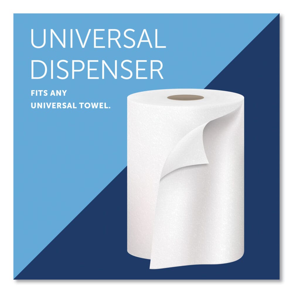 Sanitouch Hard Roll Towel Dispenser, 12.63 x 10.2 x 16.13, White - Image 3