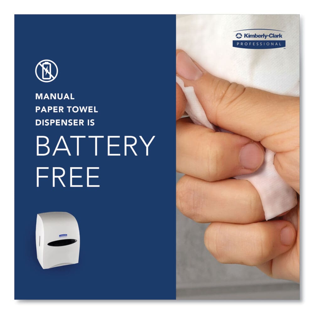 Sanitouch Hard Roll Towel Dispenser, 12.63 x 10.2 x 16.13, White - Image 4