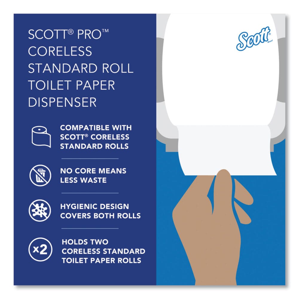 Pro Coreless SRB Tissue Dispenser, 10.13 x 6.4 x 7, Stainless Steel - Image 9