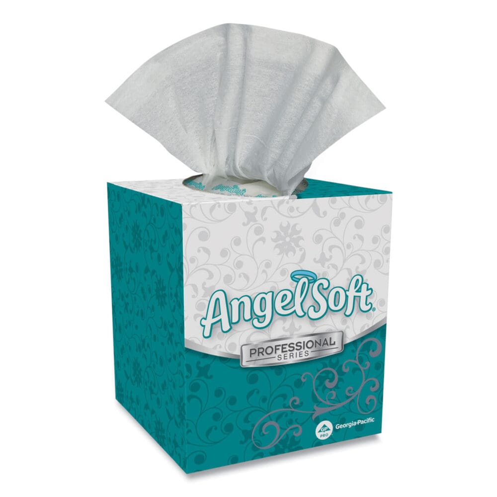 Premium Facial Tissue in Cube Box, 2-Ply, White, 96 Sheets/Box, 36 Boxes/Carton - Image 3