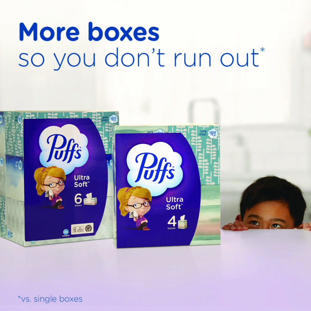 Ultra Soft Facial Tissue, 2-Ply, White, 72 Sheets/Box, 24 Boxes/Carton - Image 6