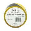 Hazard Marking Aisle Tape, 2" x 108 ft, Black/Yellow - Image 4