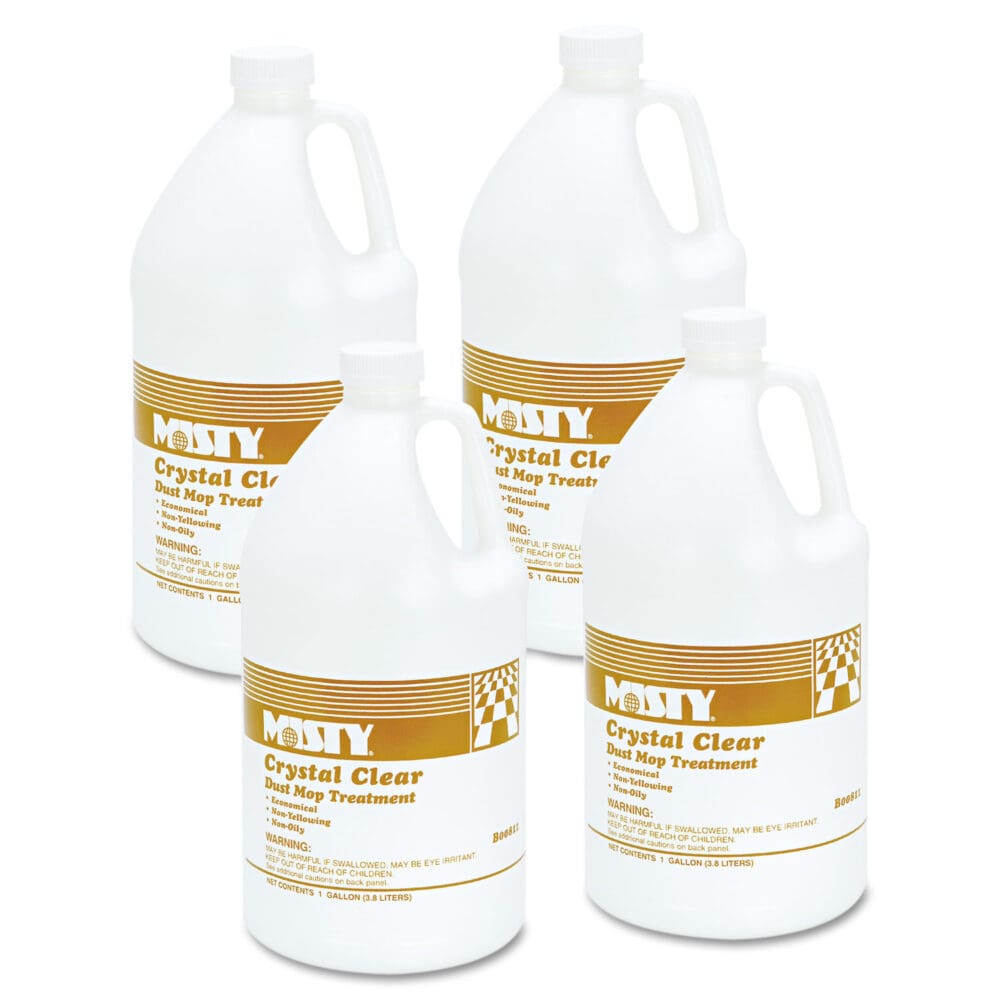 Dust Mop Treatment, Attracts Dirt, Non-Oily, Grapefruit Scent, 1gal, 4/Carton - Image 3