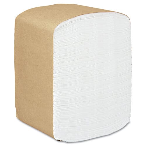 Full Fold Dispenser Napkins, 1-Ply, 13 x 12, White, 375/Pack, 16 Packs/Carton
