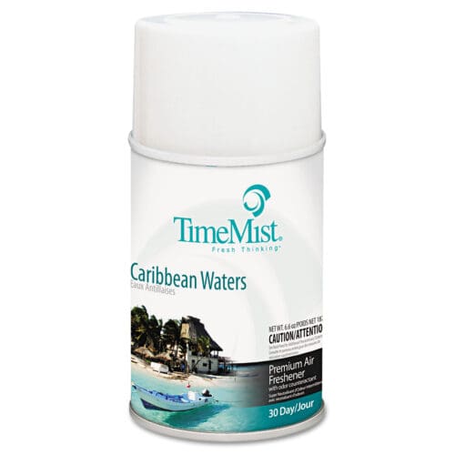 Premium Metered Air Freshener Refill, Caribbean Waters, 6.6 oz Aerosol Spray