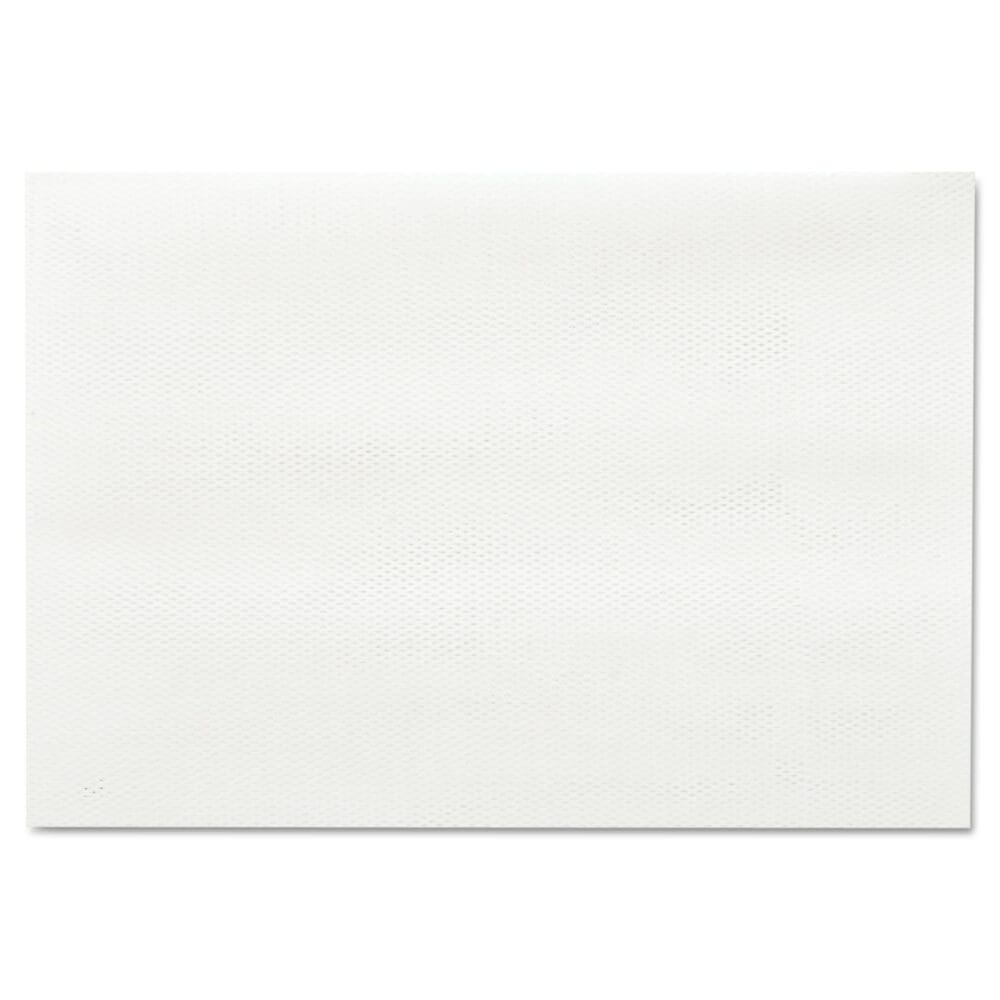 Masslinn Shop Towels, 1-Ply, 12 x 17, Unscented, White, 100/Pack, 12 Packs/Carton