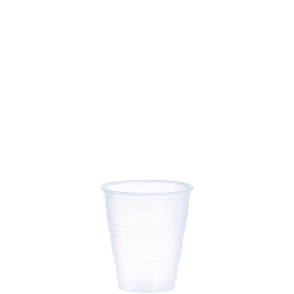 High-Impact Polystyrene Cold Cups, 5 oz, Translucent, 100 Cups/Sleeve, 25 Sleeves/Carton