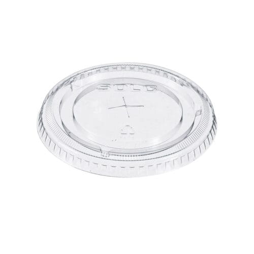 Straw-Slot Cold Cup Lids, Fits 9 oz to 20 oz Cups, Clear, 100/Pack