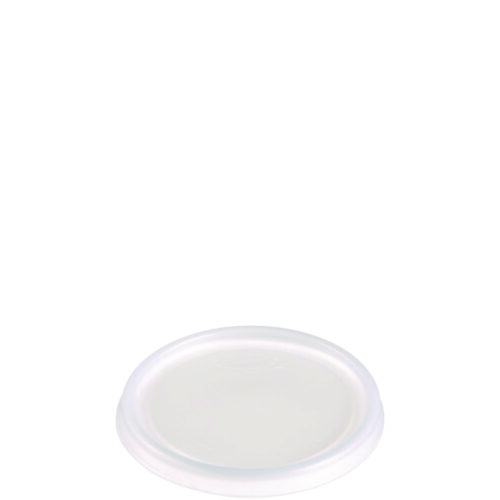 Non-Vented Cup Lids, Fits 6 oz Cups, 2, 3.5, 4 oz Food Containers, Translucent, 1,000/Carton