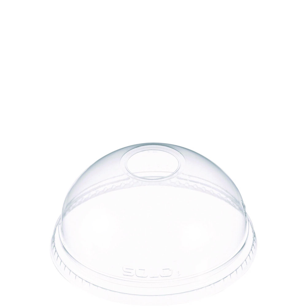 Ultra Clear Dome Cold Cup Lids, Fits 16 oz to 24 oz Cups, PET, Clear, 1,000/Carton