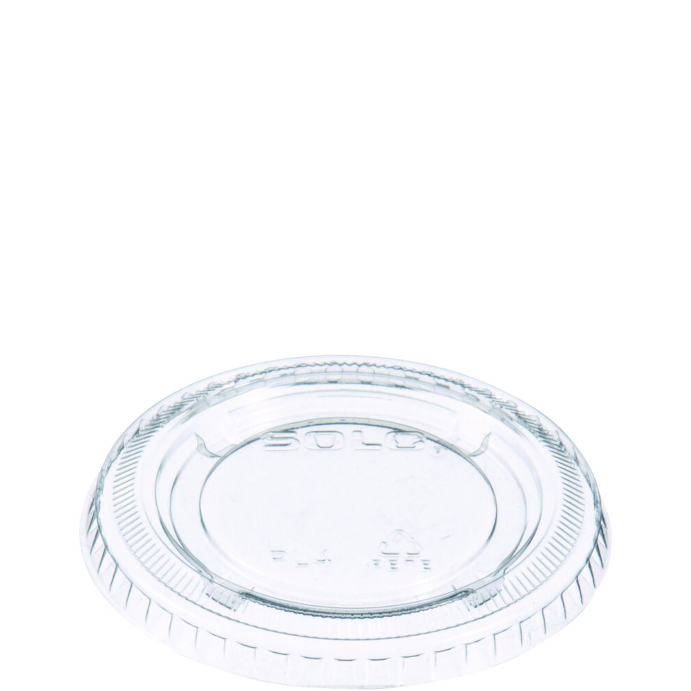 Portion/Souffle Cup Lids, Fits 3.25 oz to 9 oz Cups, Clear, 125/Pack, 20 Packs/Carton