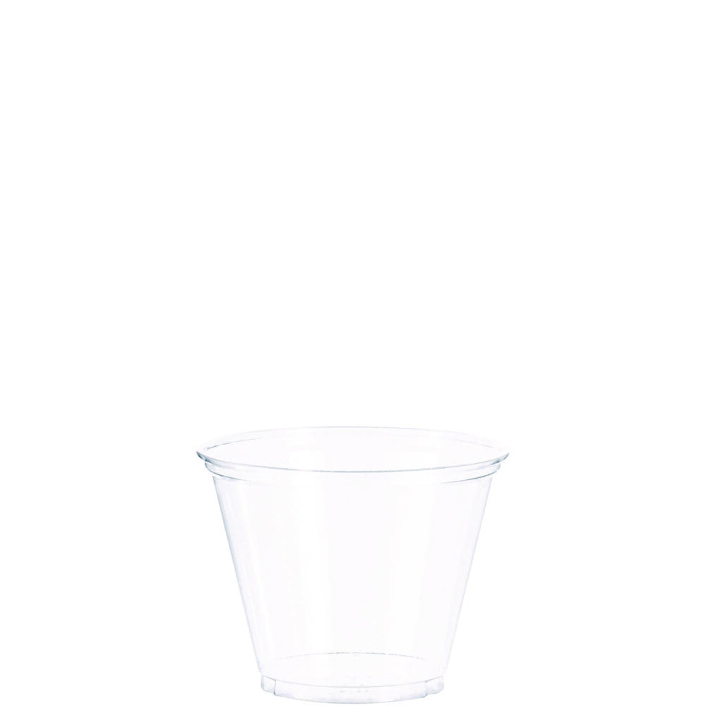 Ultra Clear PET Cups, 9 oz, Squat, 50/Bag, 20 Bags/Carton