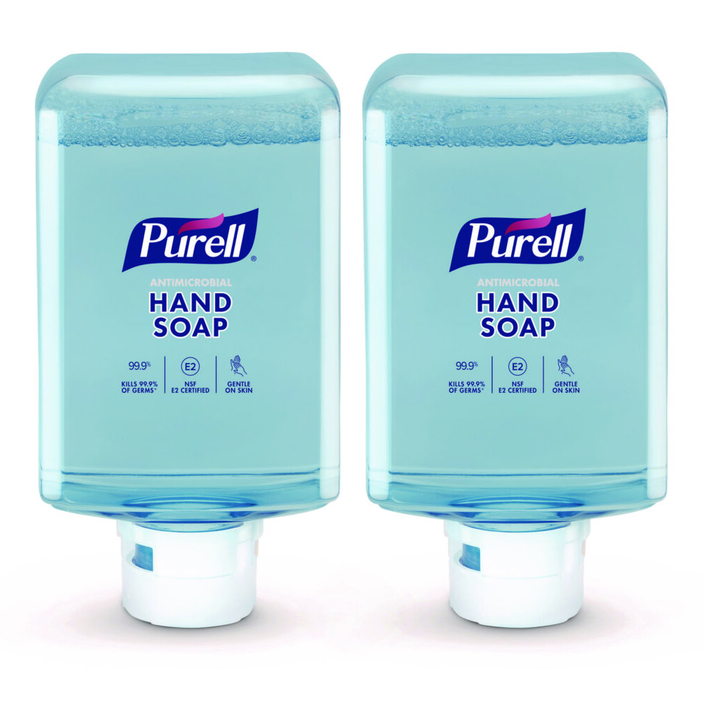Antimicrobial Fragrance Free Foaming Hand Soap, For ES10 Dispensers, 1,200 mL Refill, 2/Carton