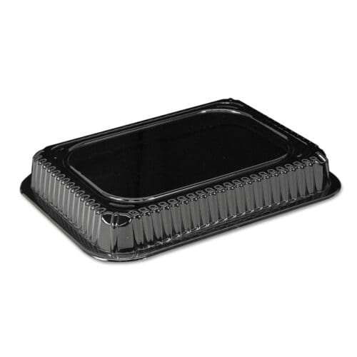 Plastic Dome Lid, Rectangle, Fits 1 lb Oblong Pan 2060, Clear, 500/Carton