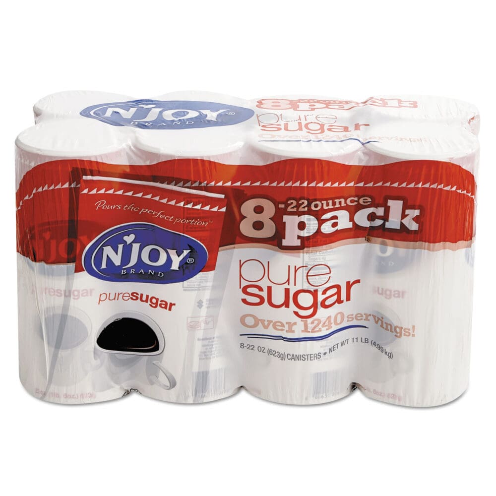 Pure Sugar Cane, 22 oz Canisters, 8/Pack