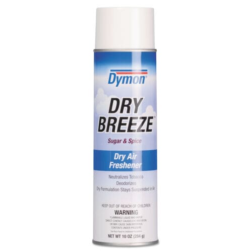 Dry Breeze Aerosol Air Freshener, Sugar and Spice, 10 oz Aerosol Spray, 12/Carton