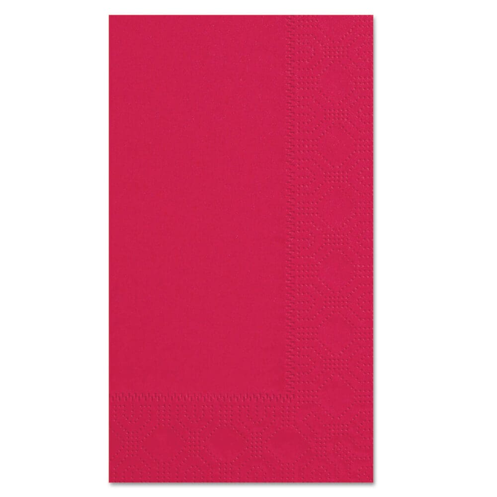 Dinner Napkins, 2-Ply, 15 x 17, Red, 1000/Carton
