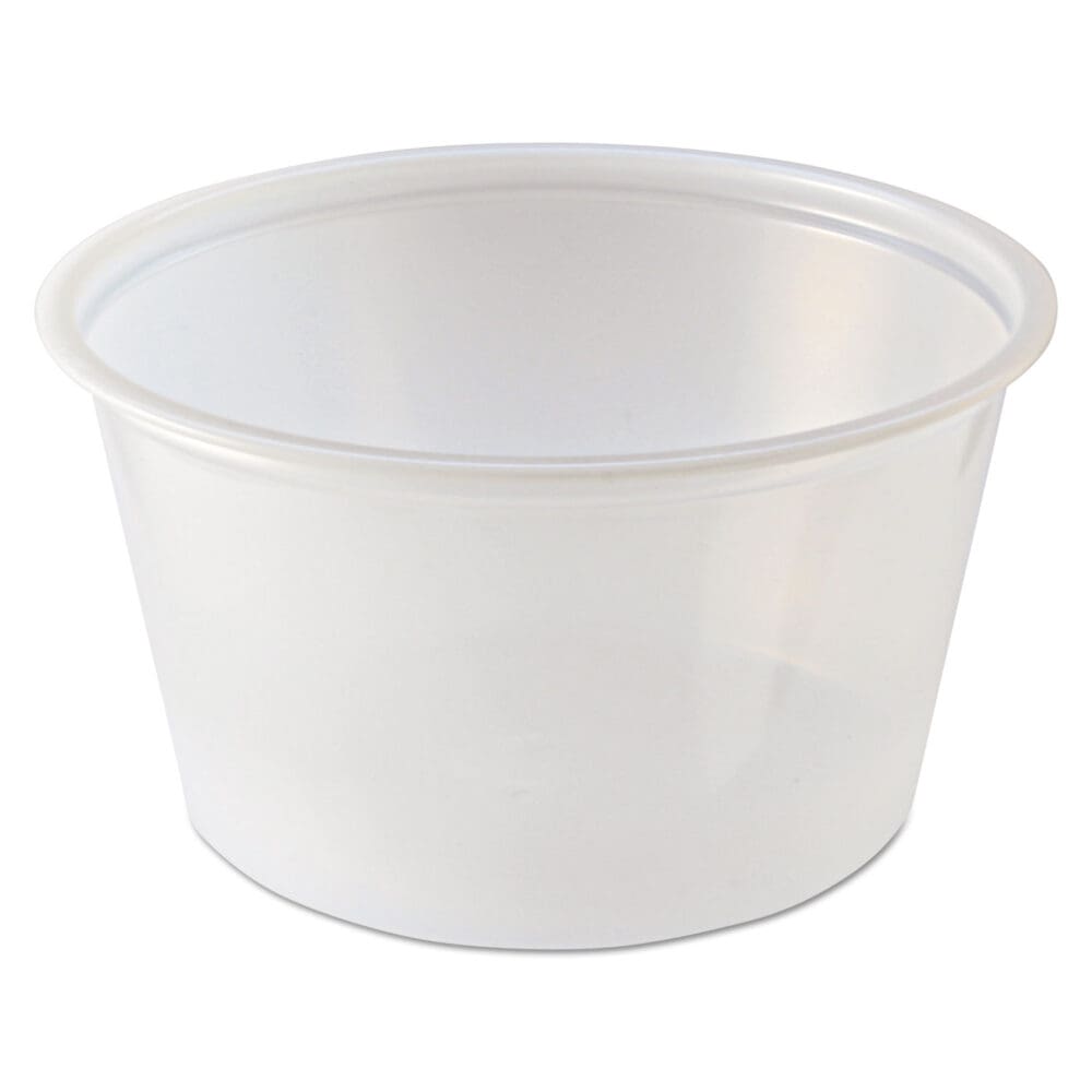 Portion Cups, 2 oz, Clear, 250 Sleeves, 10 Sleeves/Carton