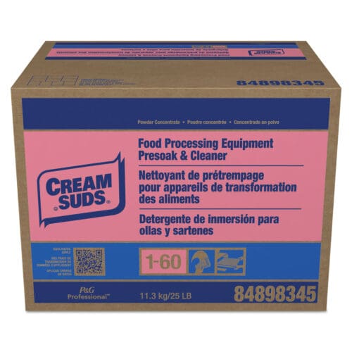 Manual Pot and Pan Presoak and Detergent with Phosphate, Baby Powder Scent, Powder, 25 lb Box