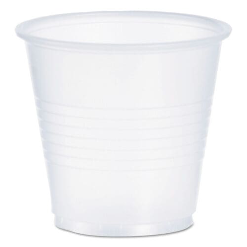 High-Impact Polystyrene Cold Cups, 3.5 oz, Translucent, 100/Pack