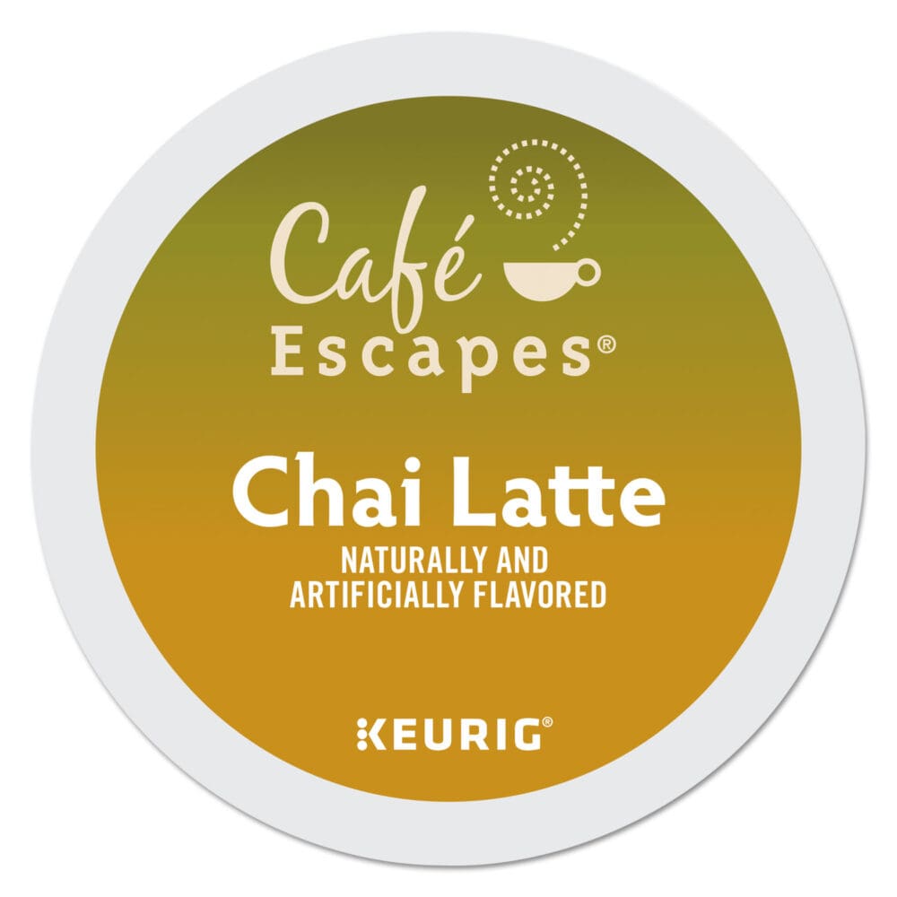 Cafe Escapes Chai Latte K-Cups, 96/Carton