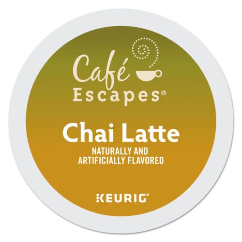 Cafe Escapes Chai Latte K-Cups, 96/Carton