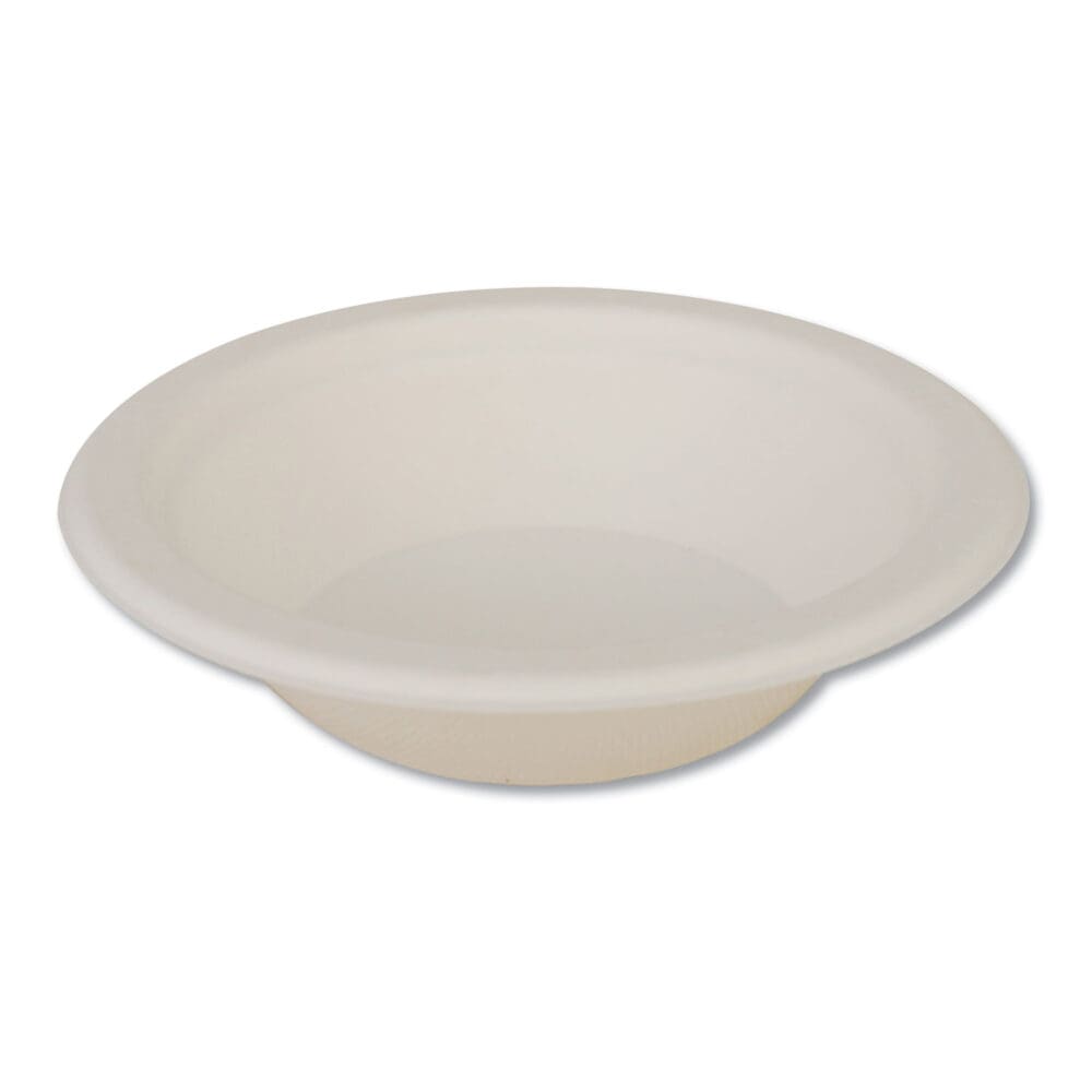 ChampWare Heavyweight Paper Dinnerware, Bowl, 12 oz, White, 1,000/Carton