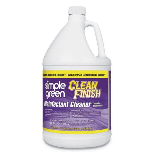 Clean Finish Disinfectant Cleaner, 1 gal Bottle, Herbal, 4/CT