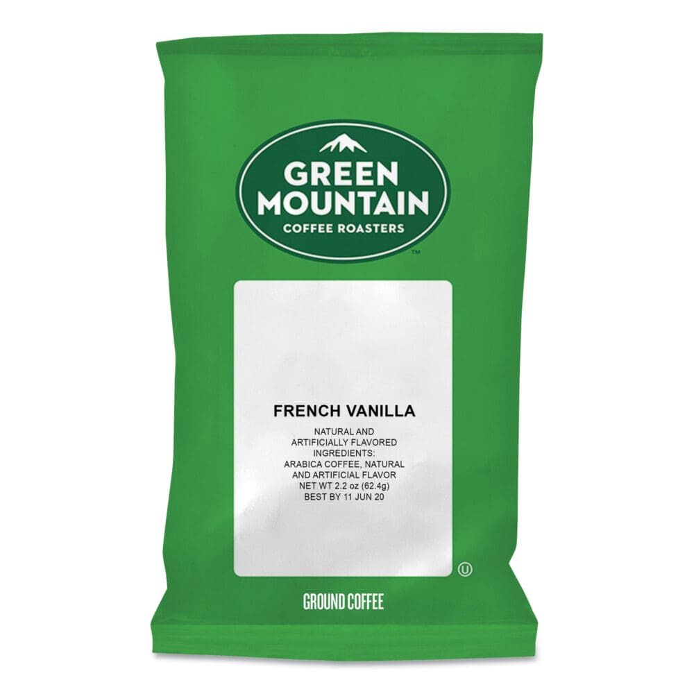 French Vanilla Coffee Fraction Packs, 2.2 oz, 50/Carton