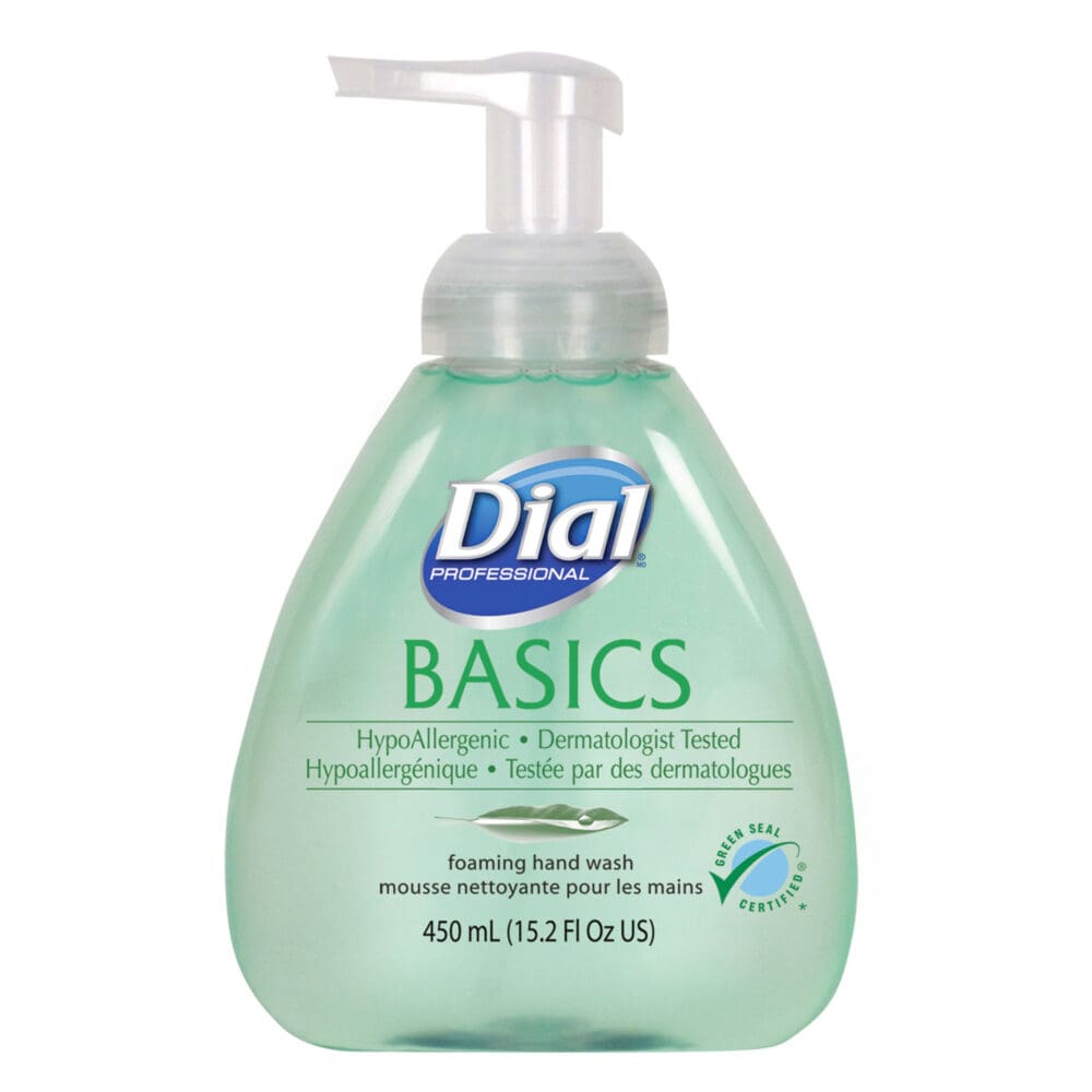 Basics Hypoallergenic Foaming Hand Wash, Honeysuckle, 15.2 oz, 4/Carton