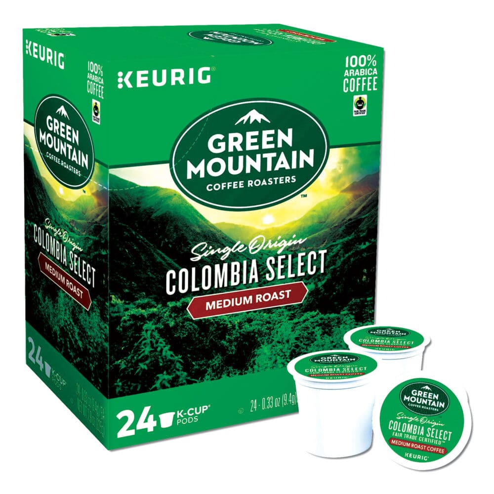 Colombian Fair Trade Select Coffee K-Cups, 24/Box