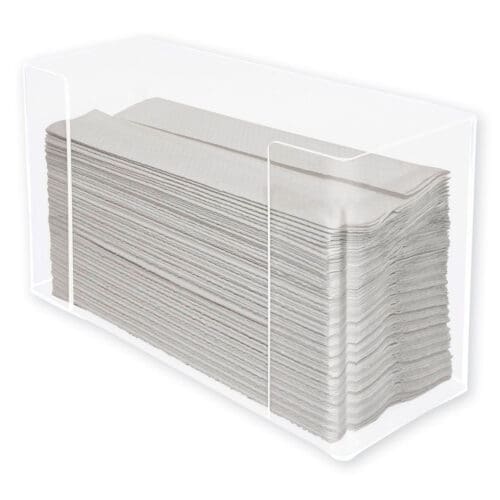 Multifold Paper Towel Dispenser, 12.5 x 4.4 x 7, Clear