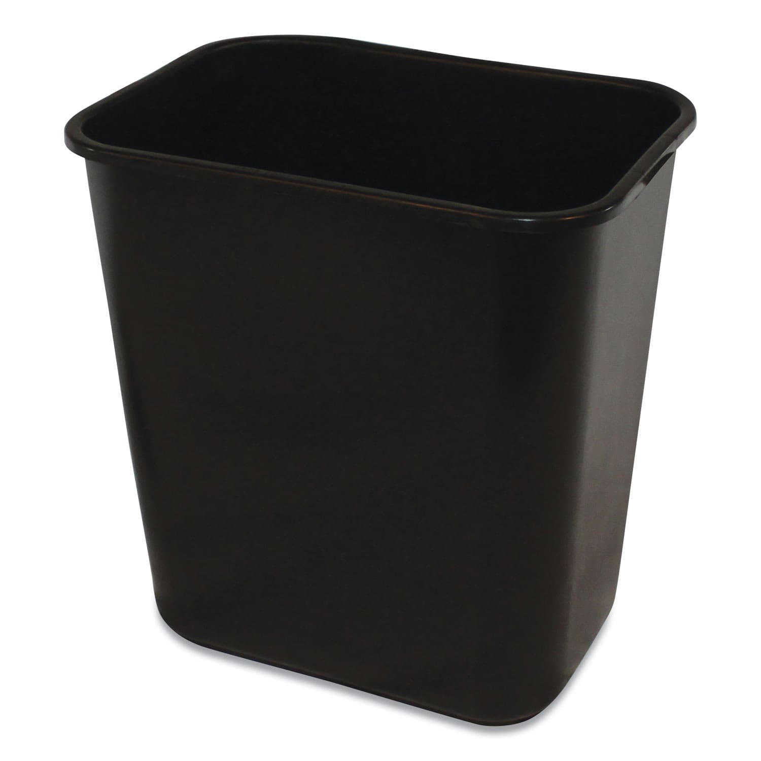 Soft-Sided Wastebasket, 28 qt, Polyethylene, Black Soft-Sided Wastebasket, 28 qt, Polyethylene, Black