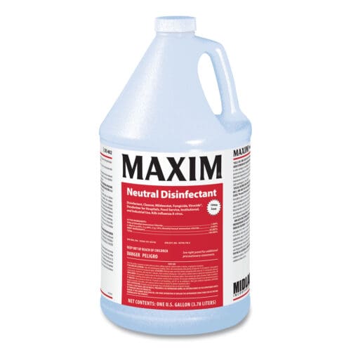 Neutral Disinfectant, Lemon Scent, 1 gal Bottle, 4/Carton