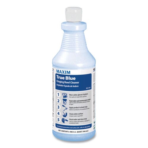 True Blue Clinging Bowl Cleaner, Mint Scent, 32 oz Bottle, 12/Carton