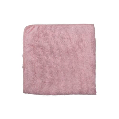 Microfiber Cleaning Cloths, 12 x 12, Red, 24/Pack
