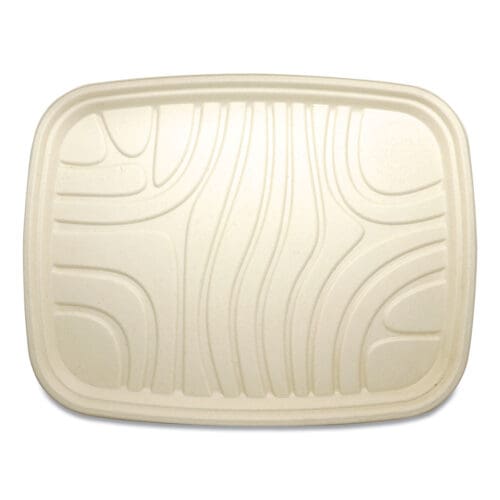 Fiber Trays, PLA Lined, PFAS Free, 1-Compartment, 18 x 14 x 1, Natural, Paper, 100/Carton