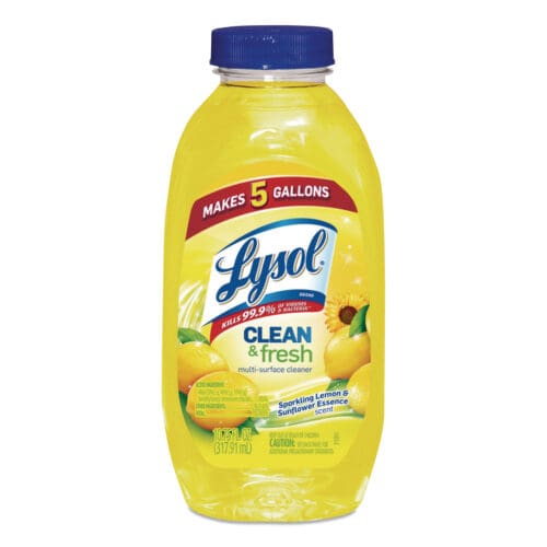Clean and Fresh Multi-Surface Cleaner, Sparkling Lemon and Sunflower Essence, 10.75 oz Bottle, 20/Carton