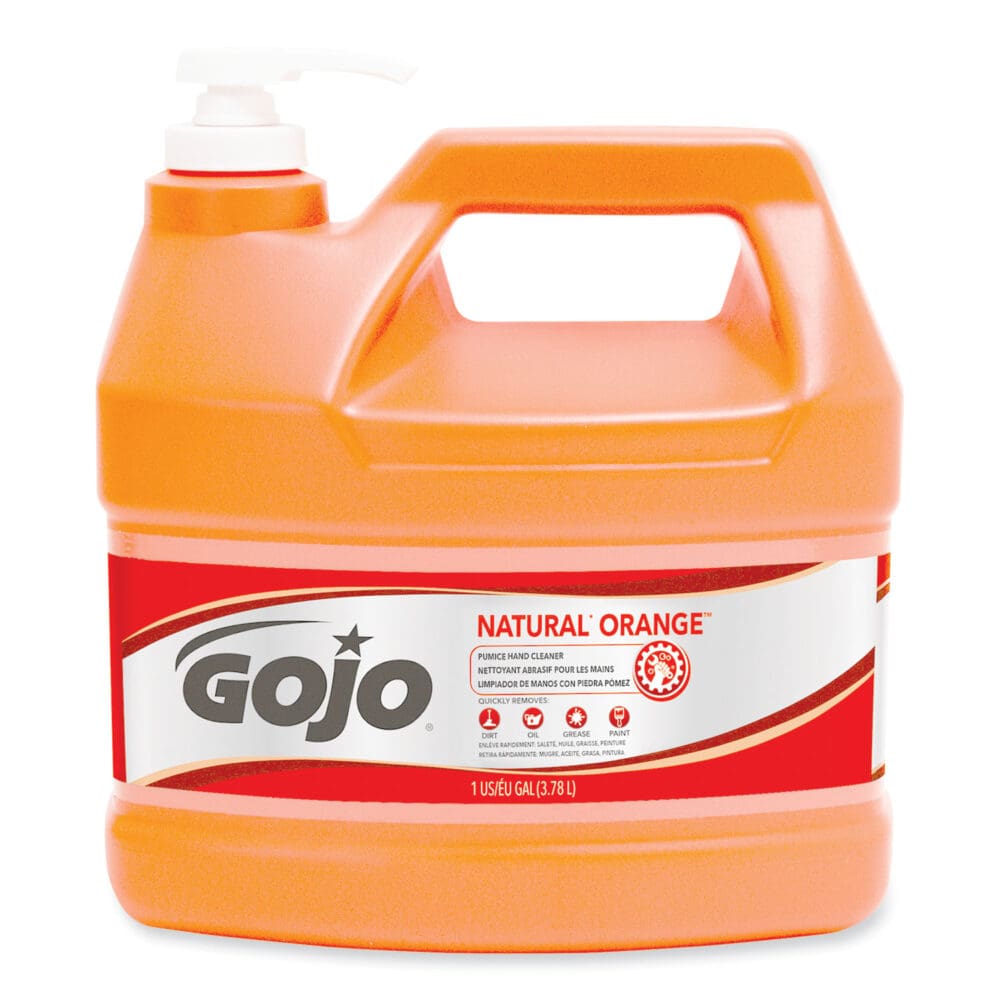 NATURAL ORANGE Pumice Hand Cleaner, Citrus, 1 gal Pump Bottle, 2/Carton