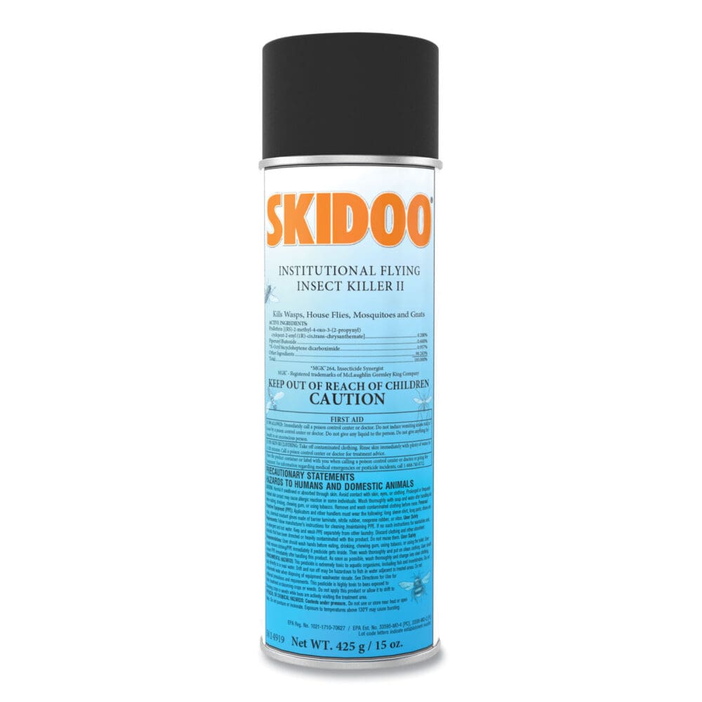 Skidoo Institutional Flying Insect Killer, 15 oz Aerosol Spray, 6/Carton