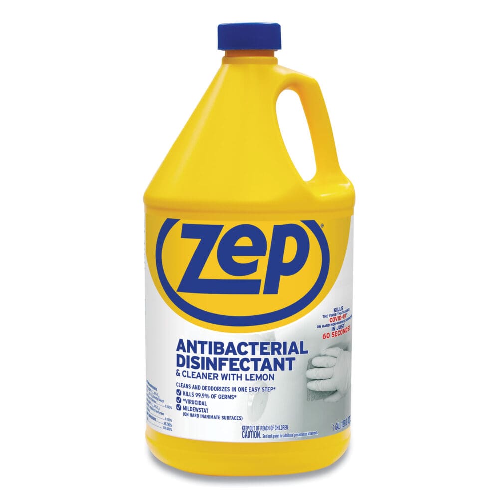 Antibacterial Disinfectant, Lemon Scent, 1 gal, 4/Carton