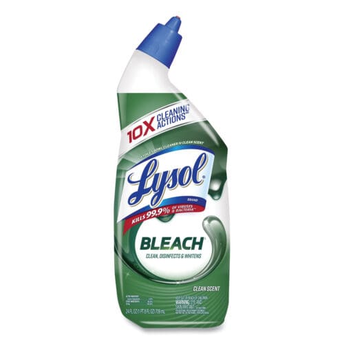 Disinfectant Toilet Bowl Cleaner with Bleach, 24 oz, 9/Carton