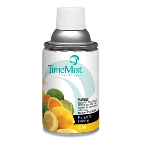 Premium Metered Air Freshener Refill, Citrus, 6.6 oz Aerosol Spray, 12/Carton