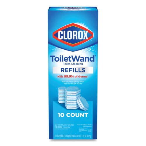 Disinfecting ToiletWand Refill Heads, Blue/White, 10/Pack, 6 Packs/Carton
