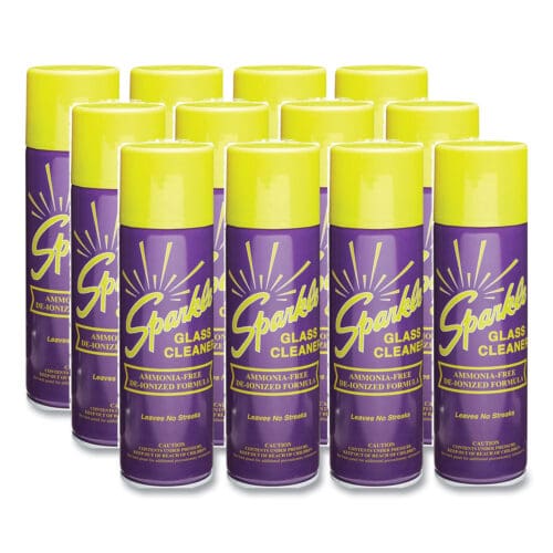 Glass Cleaner, 20 oz Aerosol Spray, 12/Carton