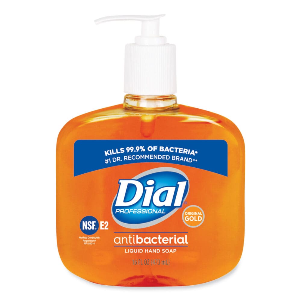 Gold Antibacterial Liquid Hand Soap, Floral, 16 oz Pump, 12/Carton