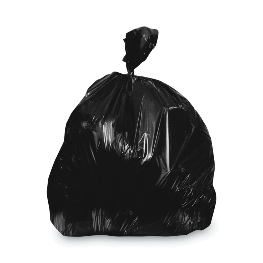 Linear Low-Density Can Liners, 20-30 gal, 1.25 mil, 30 x 36, Black, 200/Carton