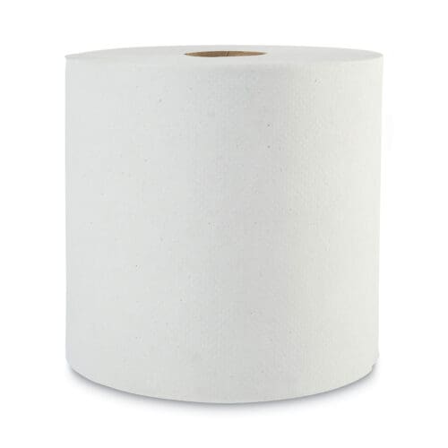 Boardwalk Green Universal Roll Towels, 1-Ply, 8" x 800 ft, Natural White, 6 Rolls/Carton